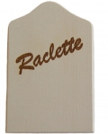 Raclette-Brettchen aus Ahornholz, Maße 7.5 x 12 cm